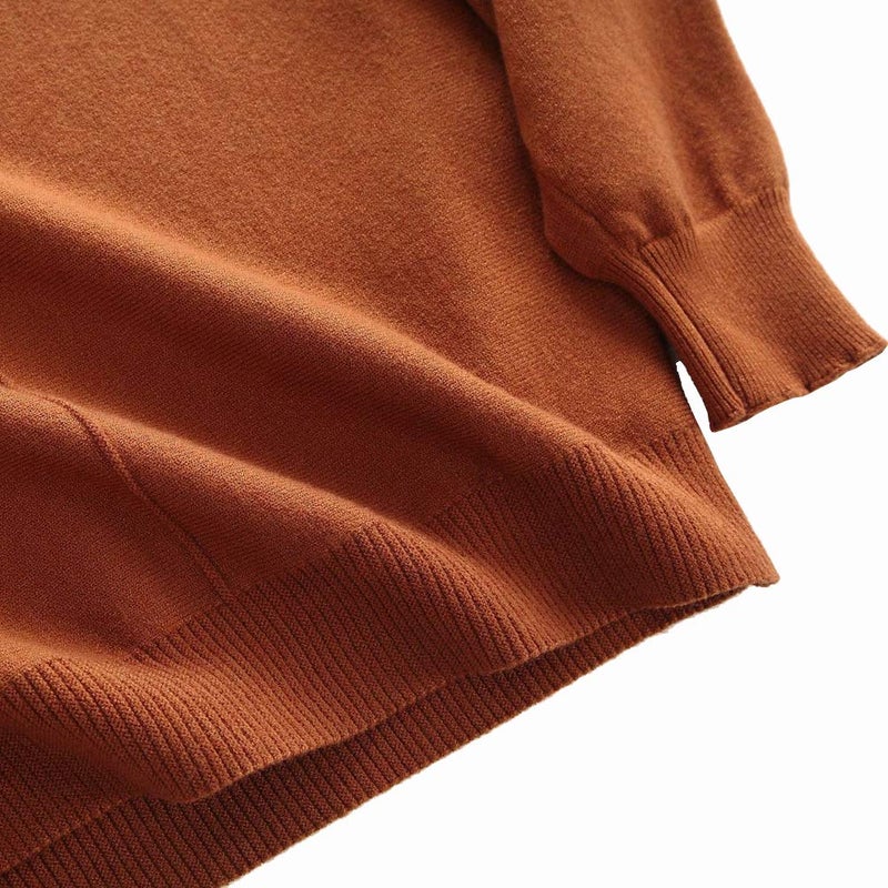Ckikiou Womens Lightweight Oversized Boat Neck Sweaters Tops Dolman Batwing Sleeve Ribbed Knitted Pullovers - Image 3